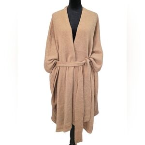 NWT Mustard Seed Camel Tan Knit Belted Wrap Cardigan Sweater Women’s Medium